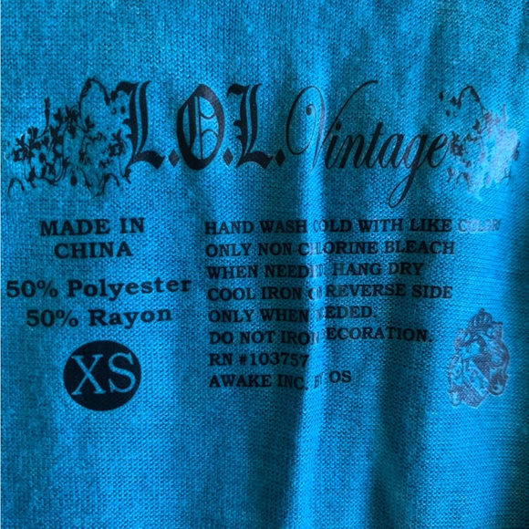 Women’s Elephant Graphic Blue Tank Top NWOT SIZE XS - Picture 6 of 7